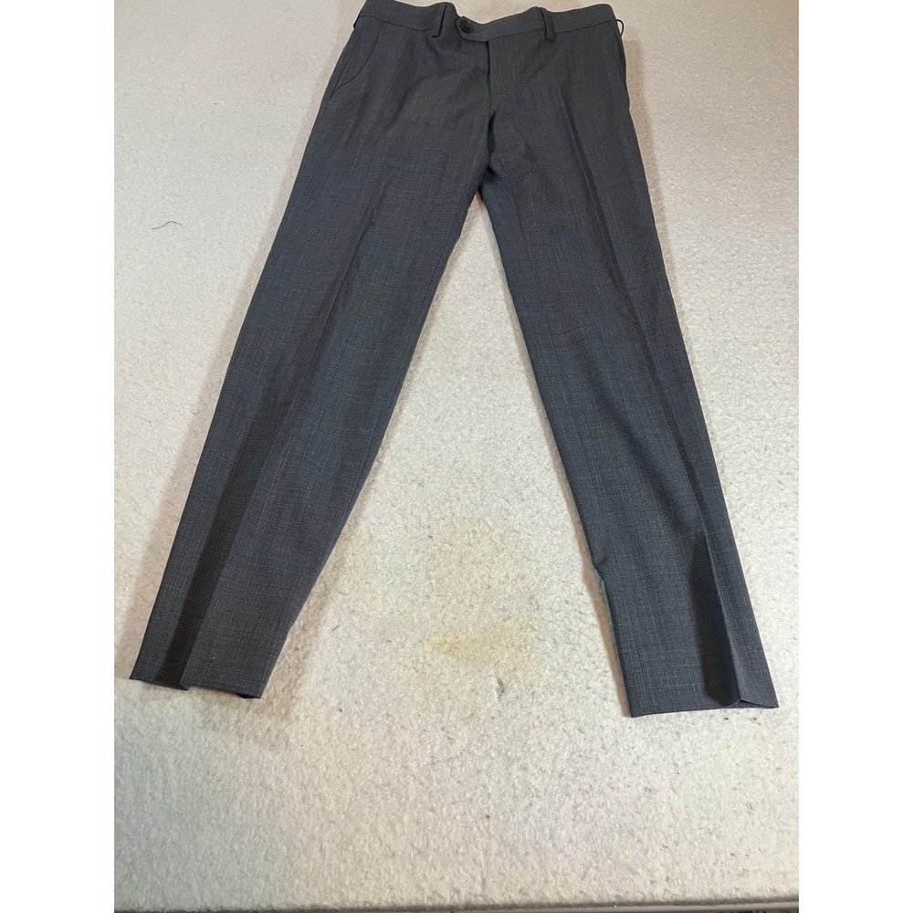 DKNY Boys Bdowney Grey Suit Slacks Dress Pants Size 14 Regular 27 Waist